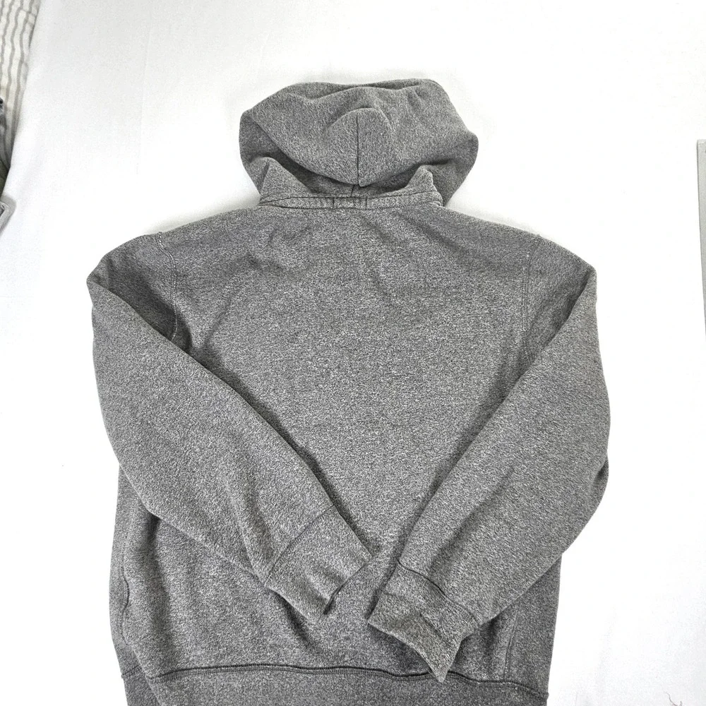 Polo Ralph Lauren Mens Full Zip Hoodie Heather Grey Fleece Sweatshirt Large